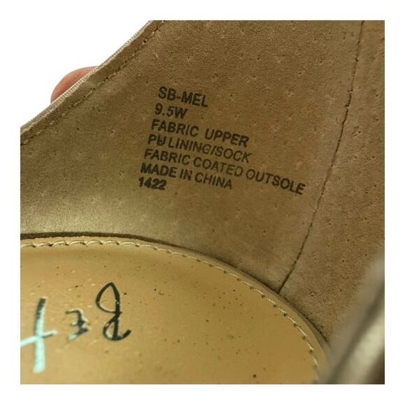 Betsey Johnson Mel Silver Rhinestone Embellished Block Heel Ankle Strap Sandals - Picture 5 of 8